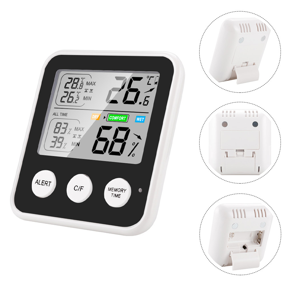 Thermometer Digital - Dijital Ev Tipi Higrometre Termometre, Kompakt