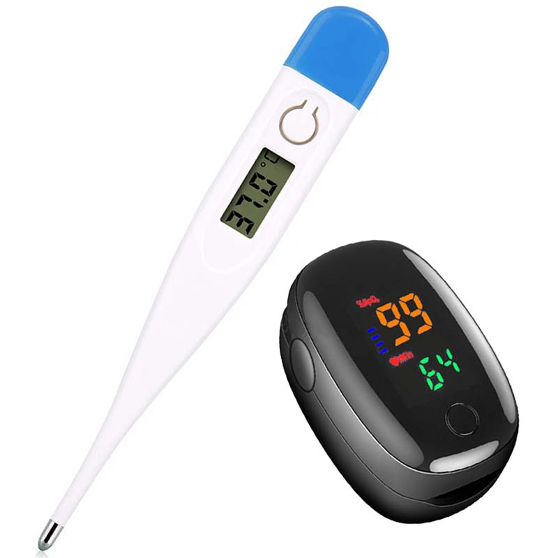Pulse Oximeter - Nabız Oksimetresi Parmak Tıbbi Ev Termometresi
