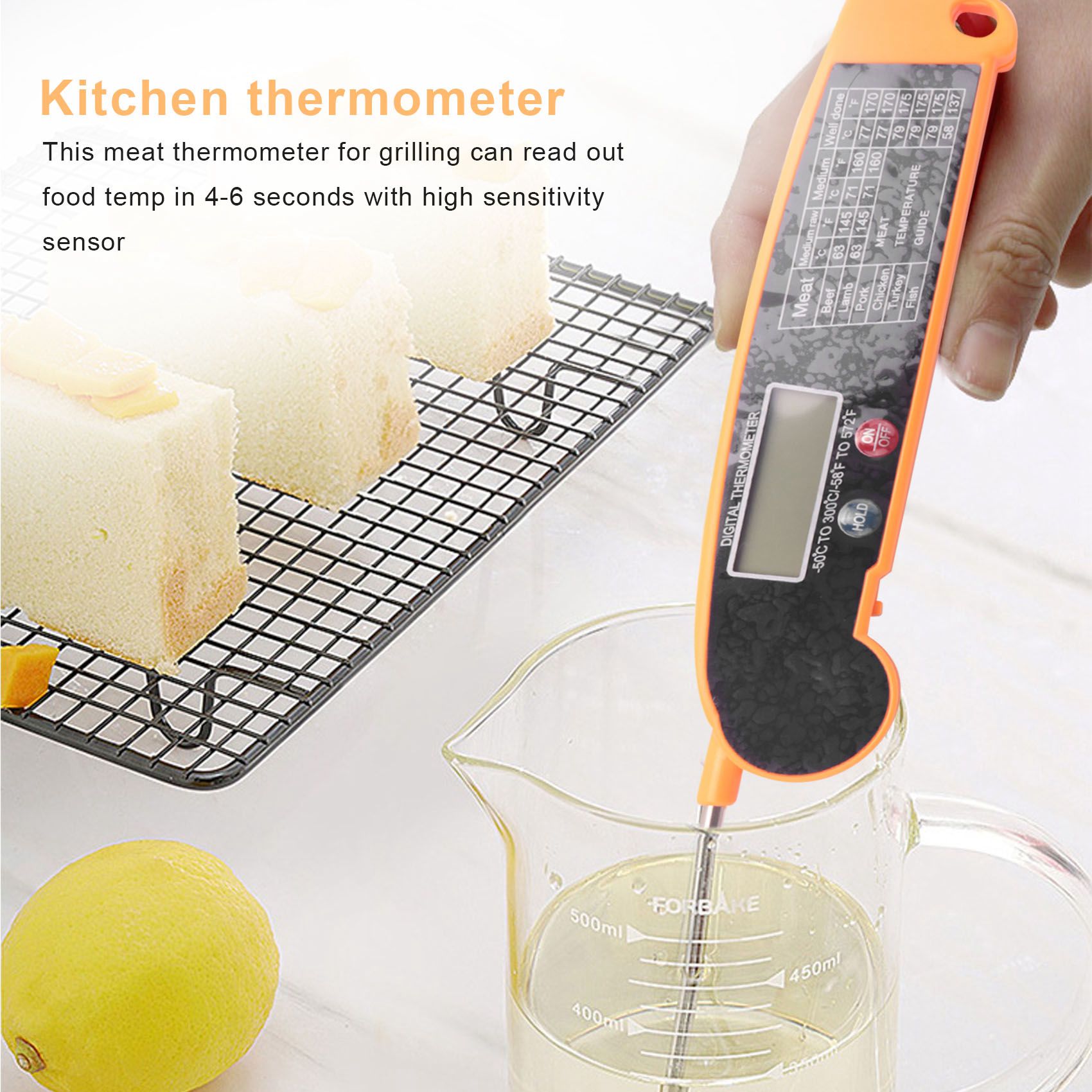 Thermometer Digital - Yüksek Hassasiyetli Sıcaklık Probu ile Dijital