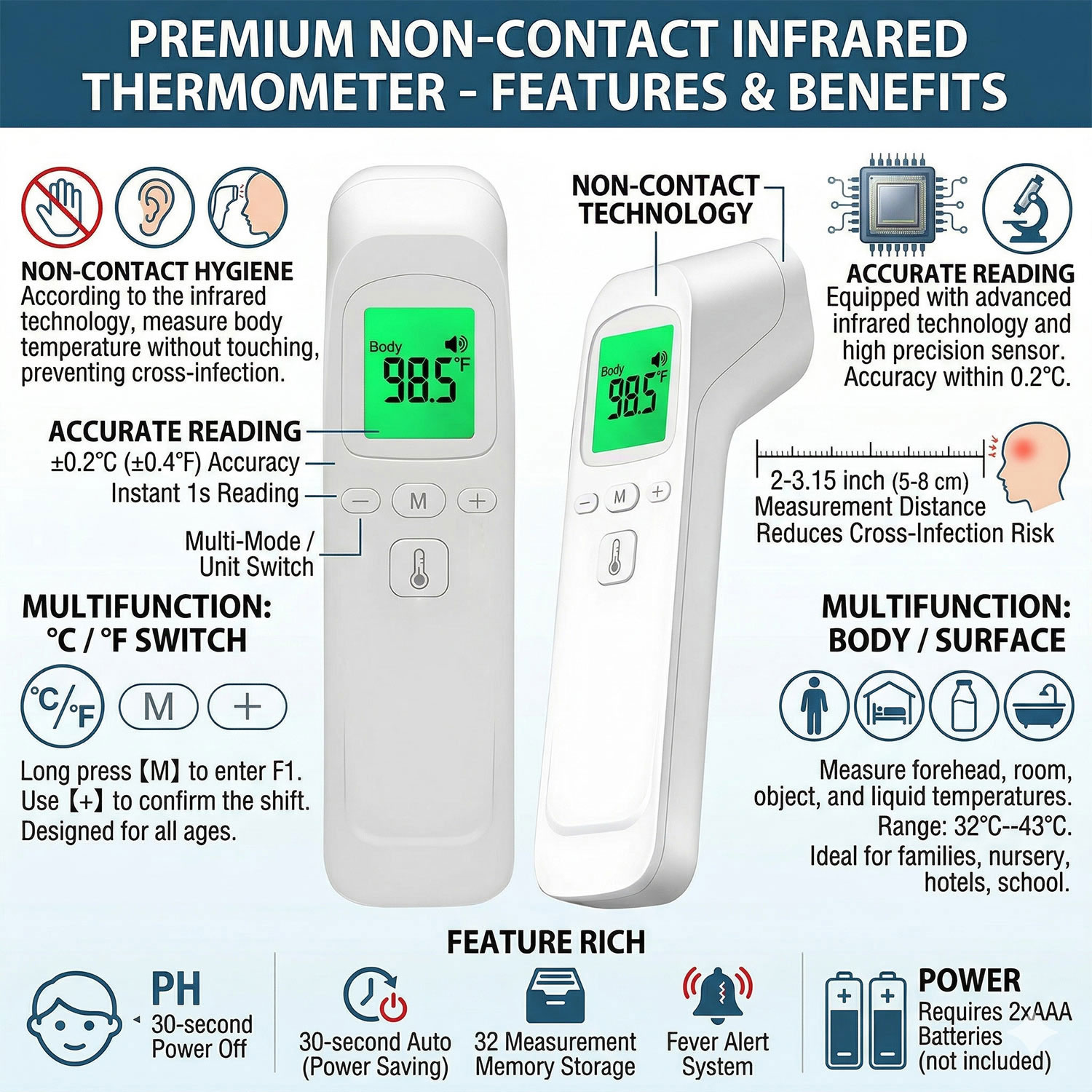 Temassız Kızılötesi Alın Termo - Pulse Oximeter incelemesi ve fiyatı